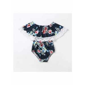 Body Model AL 12168 cu imprimeu floral - Bleumarin - Bleumarin imagine