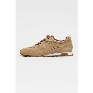 Pantofi sport low-cut din piele intoarsa Kasar - Maro camel imagine