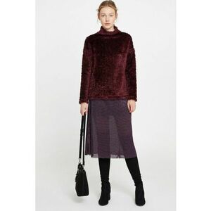 Fusta semitransparenta cu aspect stralucitor - Violet imagine