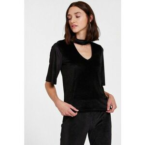 Blua striata cu decupaj - Negru imagine