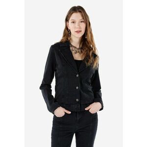Jacheta din denim 350 Lotte - Negru imagine