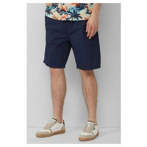 Bermude relaxed fit din bumbac cu snur de ajustare - Bleumarin inchis imagine
