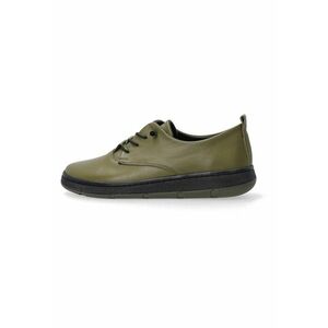 Pantofi sport din piele naturala neteda - Verde imagine