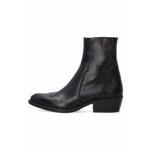 Botine de piele cu toc cubanez imagine