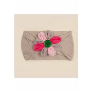 Bentita lata Model AL 18092 cu petale colorate - Textil - Fete - 0-12 luni - Gri imagine