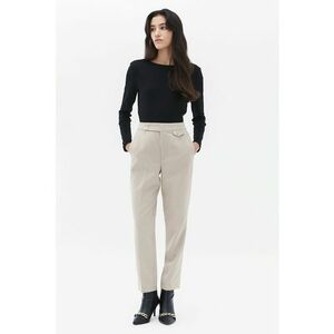 Pantaloni regular fit cu buzunare laterale - Grej imagine
