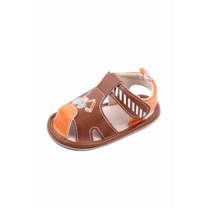 Sandale Model Masinuta - Casual - Piele ecologica - Baieti - Maro imagine