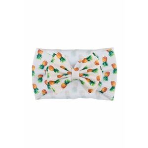 Bentita lata Model 21 AL 17729 cu fundita cu imprimeu - Fete - Textil - 6-12 luni - Multicolor imagine