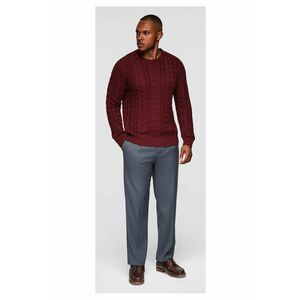 Pulover elegant cu o tesatura interesanta OM-SWSW-0173 - Bordeaux imagine
