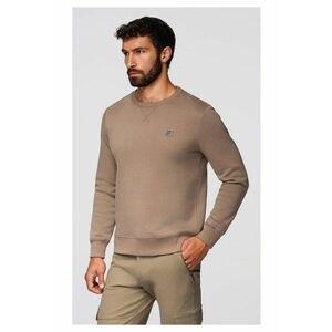 Bluza clasica cu guler rotund OM-SSNZ-0243 - Maro cafeniu imagine