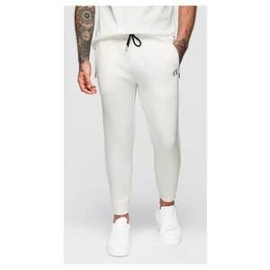 Pantaloni de trening cu picioare elastice OM-PASK-0223 - Alb imagine