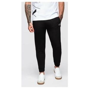 Pantaloni de trening cu picioare elastice OM-PASK-0223 - Negru imagine