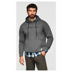 Hanorac cu gluga si broderie OM-SSNZ-0241 - Gri inchis imagine