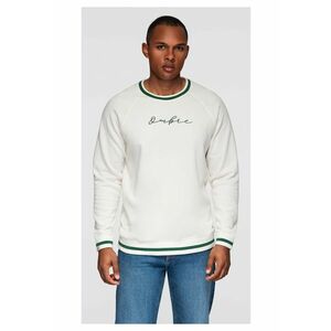 Bluza cu maneci raglan si detalii contrastante OM-SSNZ-0244 - Alb imagine