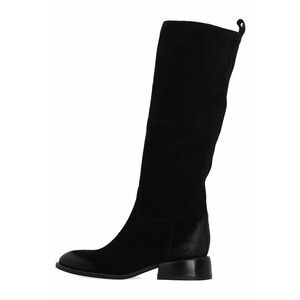 Cizme negre din piele intoarsa cu efect uzat imagine