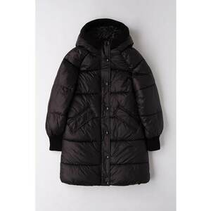 Geaca lunga cu vatelina - Negru imagine