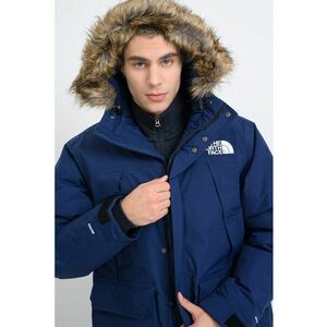 Geaca parka cu gluga - Albastru inchis imagine