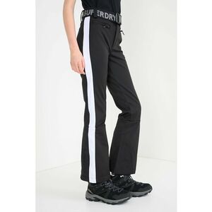 SUPERDRY - Pantaloni impermeabili cu cordon cu model logo in talie pentru ski Luxe - Negru imagine