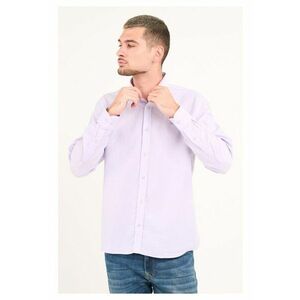 - Camasa barbat cu maneca lunga ( Material: Bumbac - LIGHT PURPLE - Mov deschis imagine
