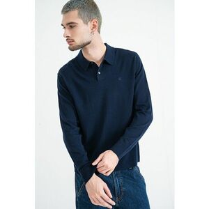Bluza polo cu logo brodat - Bleumarin imagine