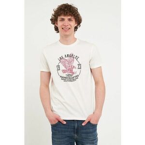 Tricou regular-fit cu design grafic - Alb imagine