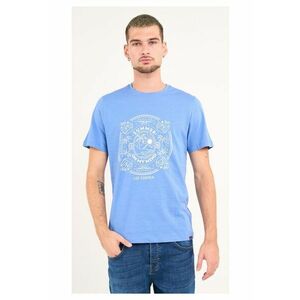 - Tricou barbat cu maneca scurta si imprimeu ( Material: Bumbac - BLUE YONDER - Albastru imagine