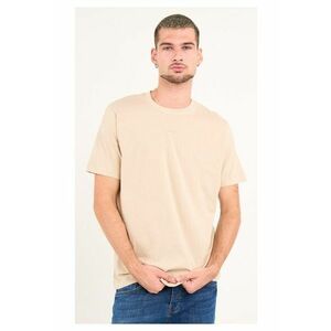 Kenvelo - Tricou barbat cu maneca scurta ( CEMENT - Material: Bumbac - Bej imagine
