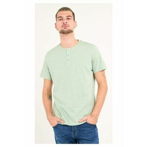 - Tricou barbat cu maneca scurta ( Material: Bumbac - CAMEO GREEN - Verde imagine