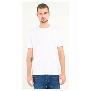 Kenvelo - Tricou barbat cu maneca scurta si logo ( WHITE - Material: Bumbac - Alb imagine
