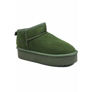 Ghete dama - piele intoarsa - I1250 - Verde imagine