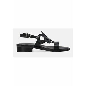 Sandale de piele cu bareta separatoare si decupaje A024LEBLOBS062 imagine