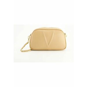 Geanta dama model Messenger - piele naturala - bej - 25x16x8cm - curea detasabila 120cm imagine