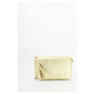 Geanta crossbody metalizata din piele imagine