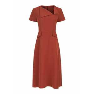 Rochie evazata cu decolteu asimetric imagine