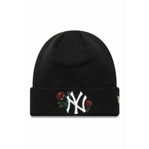 Caciula cu broderii florale - Negru imagine