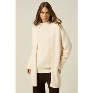 Cardigan fara inchidere - Crem imagine