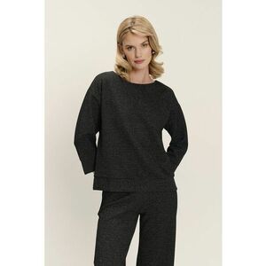 Bluza de trening cu maneci trei sferturi - Negru imagine