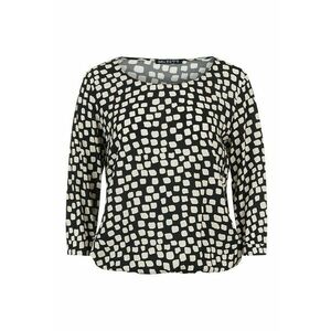Bluza cu imprimeu geometric si maneci 3/4 imagine