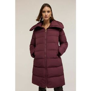 Geaca lunga cu guler inalt - Violet tyrian imagine