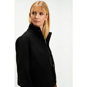 Jacheta scurta cu nasturi contrastanti - Negru/Galben imagine