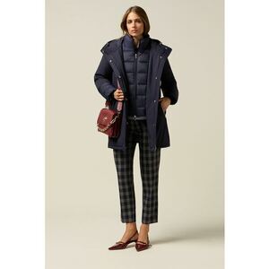 Geca cu vatelina si gluga - Bleumarin imagine