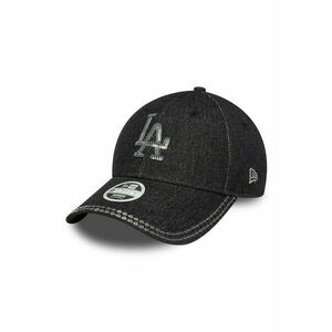 Sapca din denim cu logo din paiete 9Forty LA Dodgers - Negru stins imagine