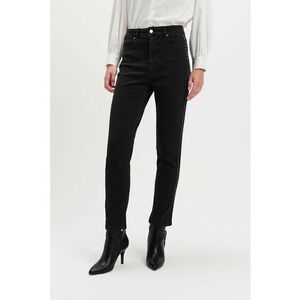 Blugi crop bootcut - Negru imagine