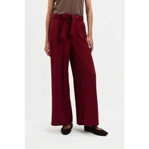 Pantaloni eleganti cu croiala ampla - Visiniu imagine