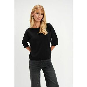 Bluza cu maneci liliac - Negru imagine
