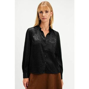 Bluza cu maneci bufante - Negru imagine