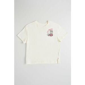 Tricou cu logo brodat - Violet/Alb murdar imagine