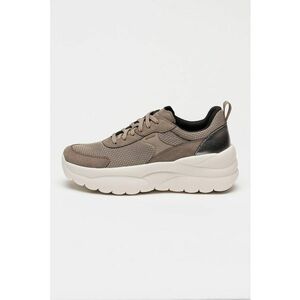 Pantofi sport cu garnituri de plasa Xtors - Maro taupe imagine