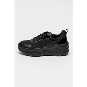 Pantofi sport wedge cu insertii de plasa D Xtors Synthetic - Negru imagine