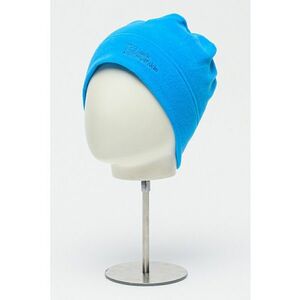 Caciula unisex din material fleece cu detaliu cu broderie logo Real Stuff - Albastru inchis imagine